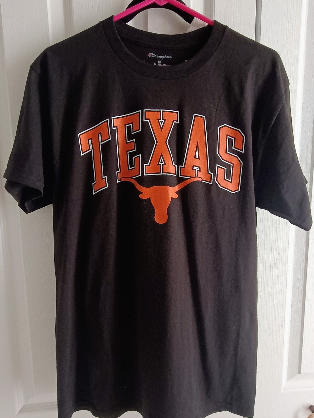 NWT Black Texas Longhorns Orange Logo T-Shirt Sz M Crew Neck SS Hook Em Horns! - Picture 2 of 8